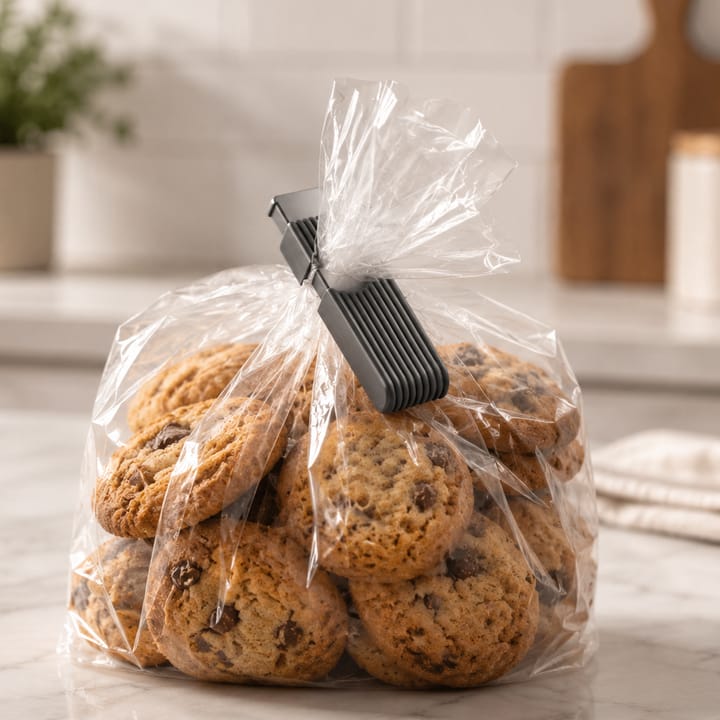 Clip de fermeture pour sachets (style nervuré)