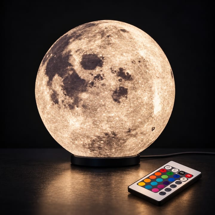 Lampe Lune en relief – télécommande RGB + lampe LED incluse