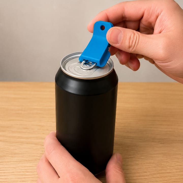 Ouvre-canette avec couvercle / porte-clés