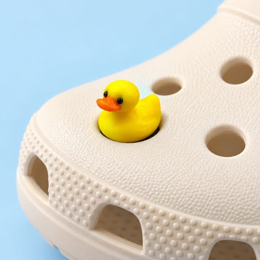 Canard miniature à clipser pour crocs