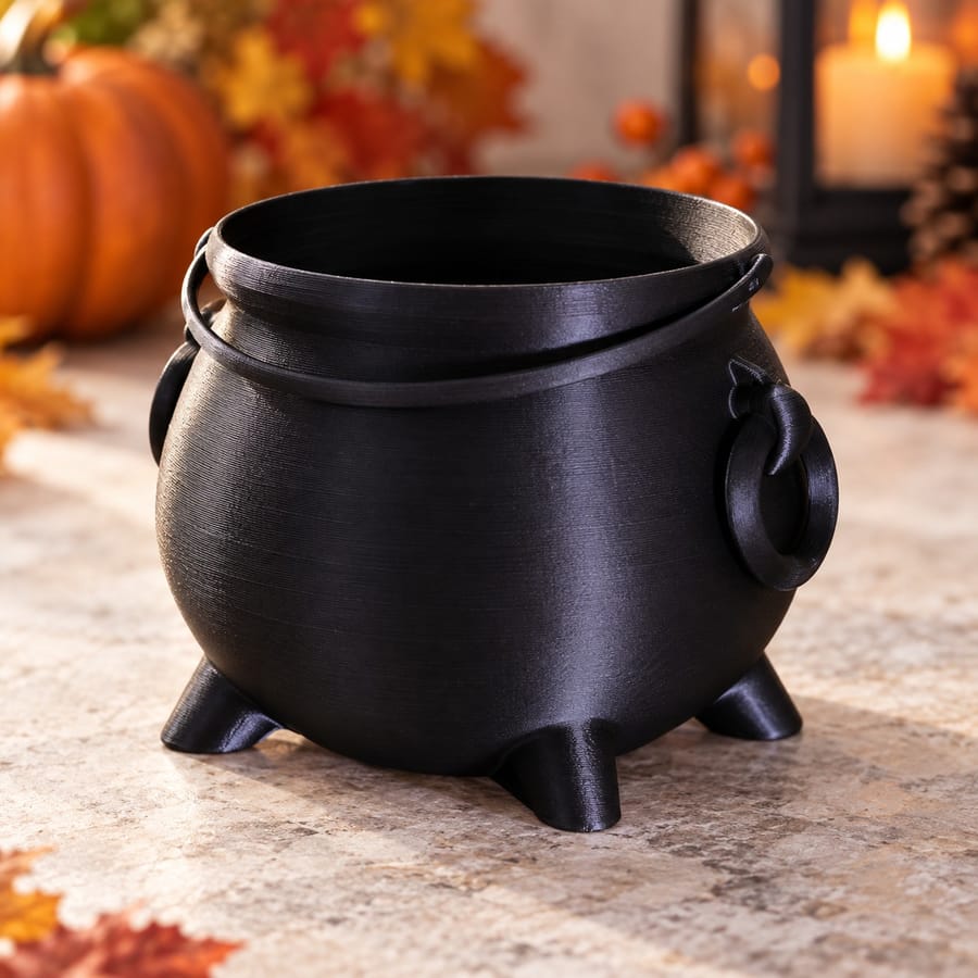 Petit chaudron décoratif d’Halloween