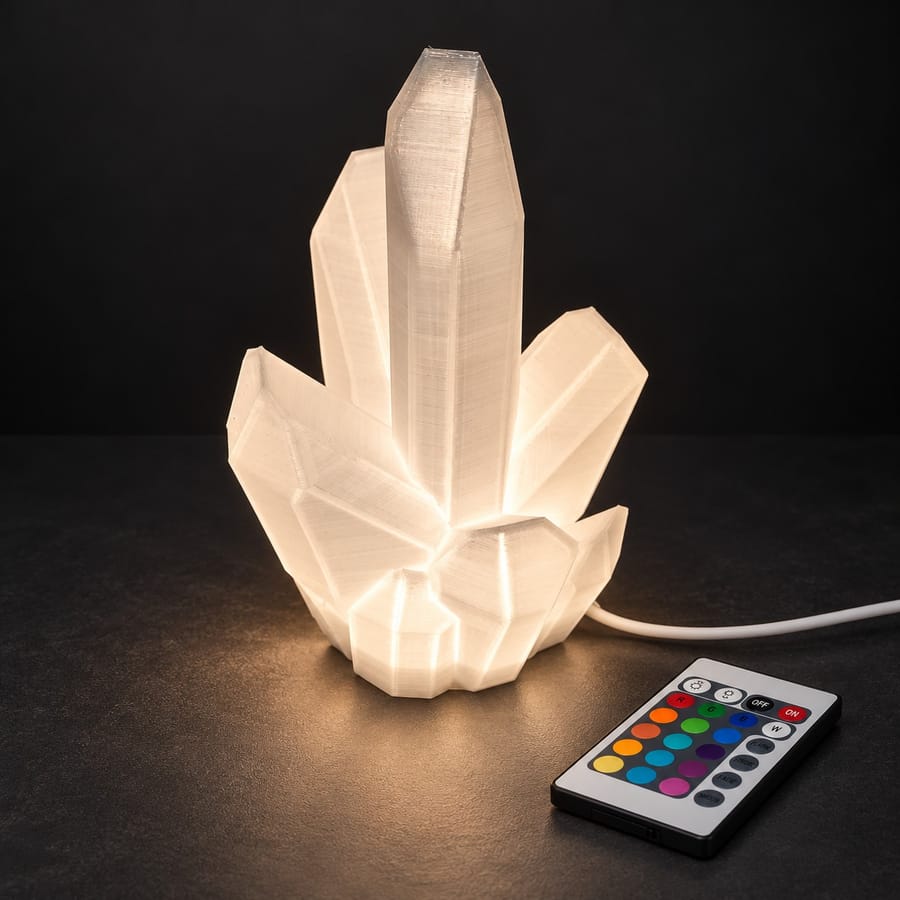 Lampe Cristal – télécommande RGB + lampe LED incluse