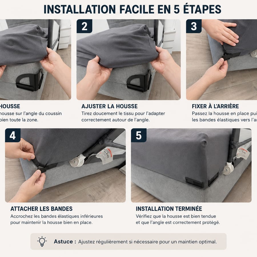 Pinces tendeuses pour drap-housse (lot de 4)