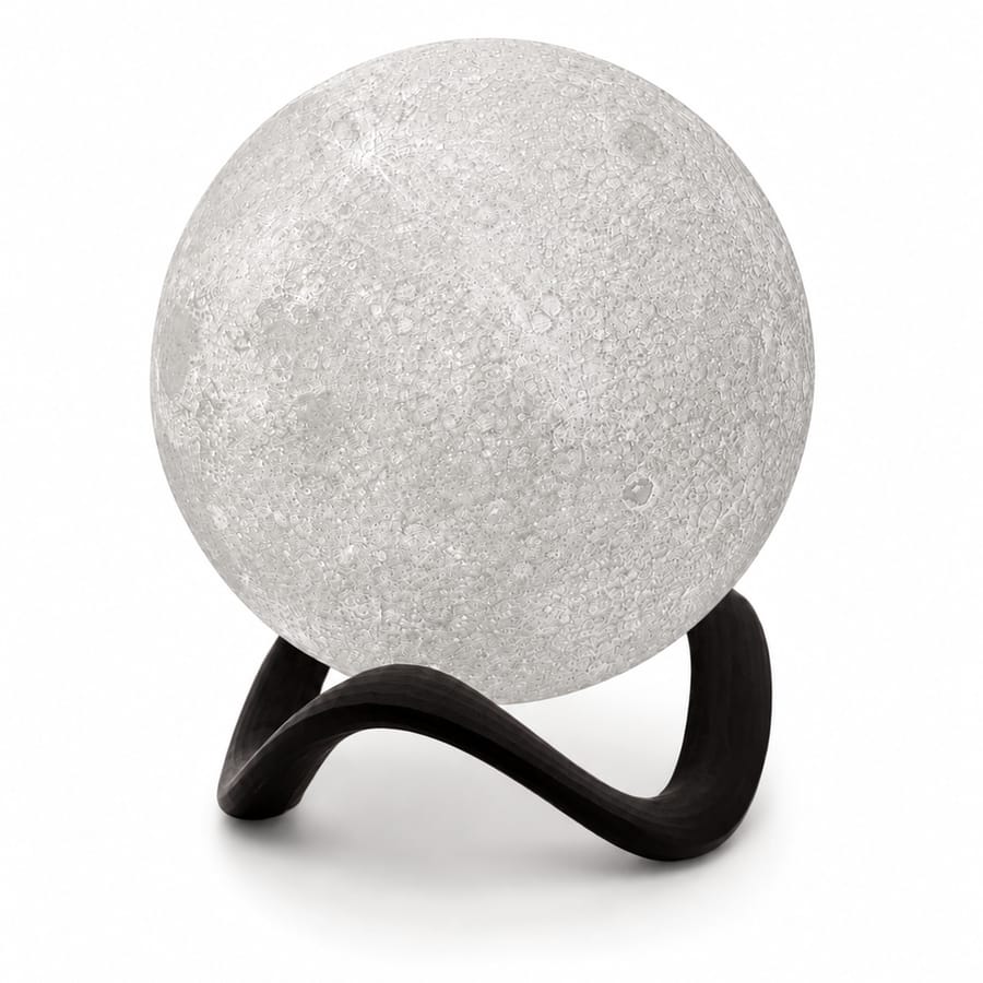 Veilleuse lune avec base LED
