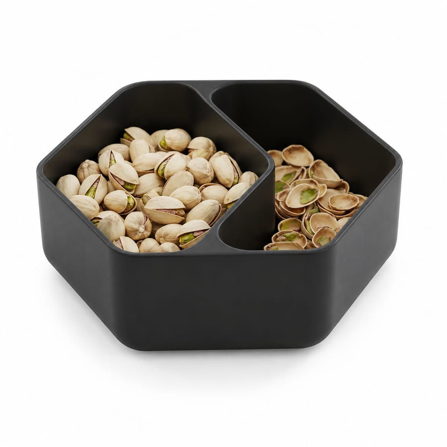 Bol à pistaches avec compartiment coquilles
