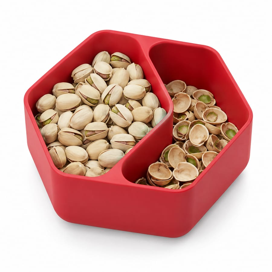 Bol à pistaches avec compartiment coquilles