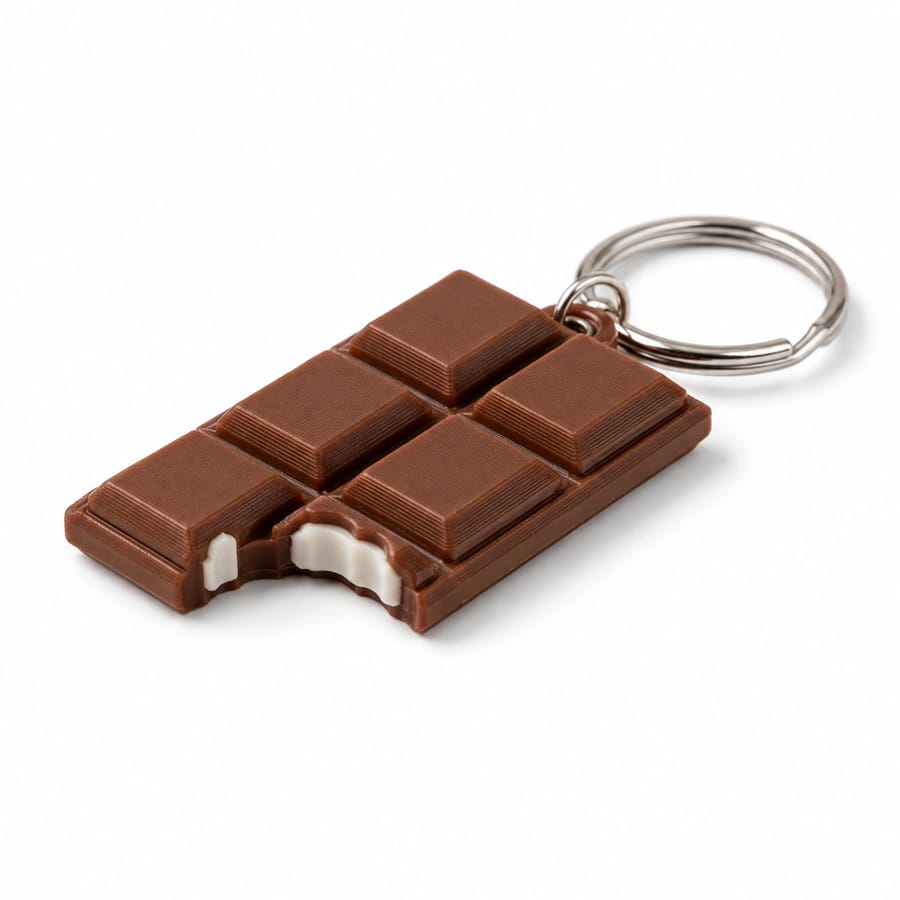 Porte-clés Tablette de Chocolat