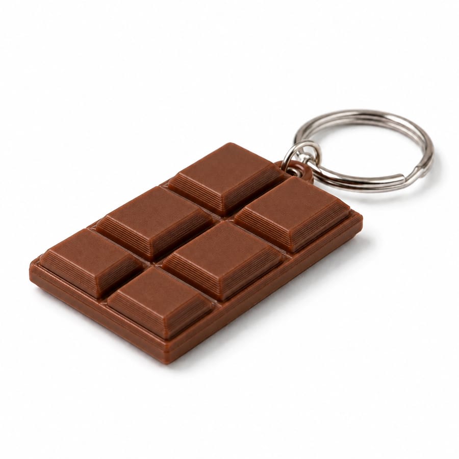 Porte-clés Tablette de Chocolat