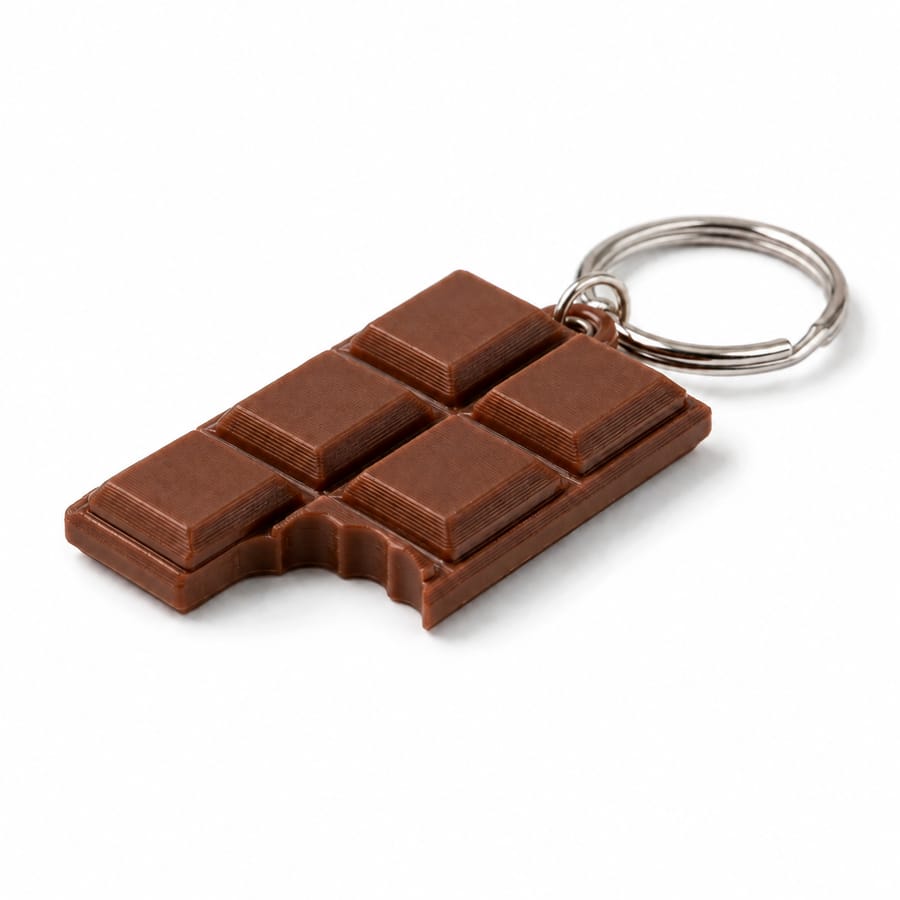 Porte-clés Tablette de Chocolat